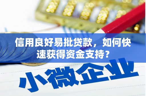 板桥信用良好易批贷款，如何快速获得资金支持？