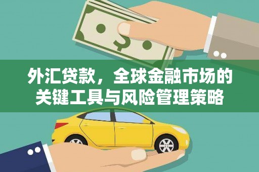 随州外汇贷款，全球金融市场的关键工具与风险管理策略