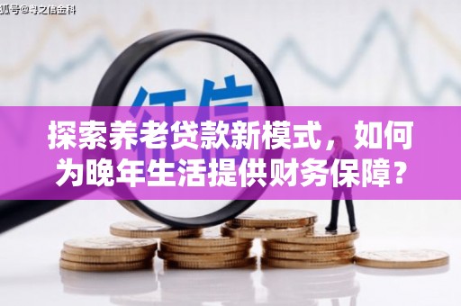 望谟探索养老贷款新模式，如何为晚年生活提供财务保障？