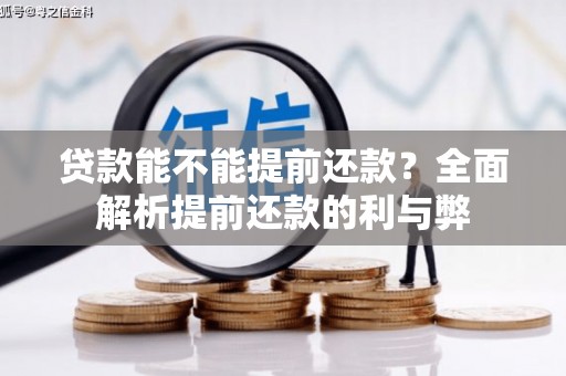 双河贷款能不能提前还款？全面解析提前还款的利与弊