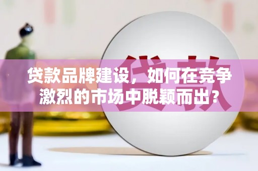 武鸣贷款品牌建设，如何在竞争激烈的市场中脱颖而出？