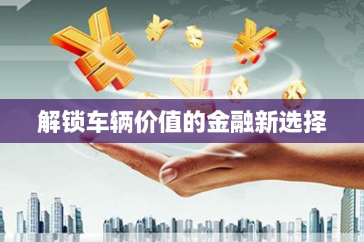 紫金解锁车辆价值的金融新选择