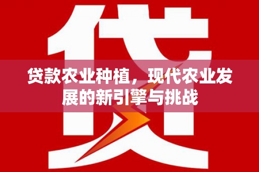 德清贷款农业种植，现代农业发展的新引擎与挑战