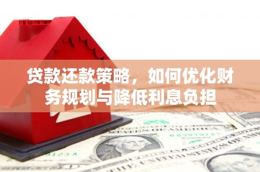 沈丘贷款还款策略，如何优化财务规划与降低利息负担
