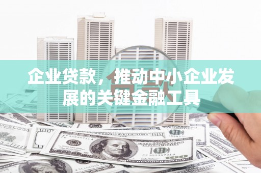 黔东南企业贷款，推动中小企业发展的关键金融工具