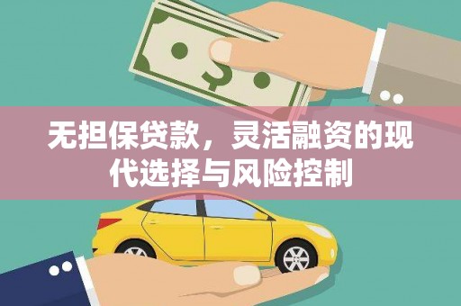 颍上无担保贷款，灵活融资的现代选择与风险控制