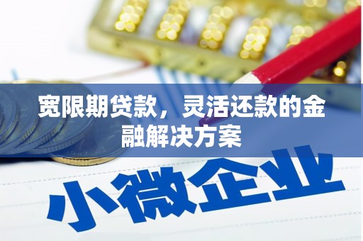 无为宽限期贷款，灵活还款的金融解决方案
