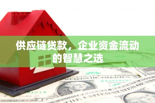 浦江供应链贷款，企业资金流动的智慧之选