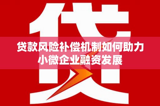西区贷款风险补偿机制如何助力小微企业融资发展