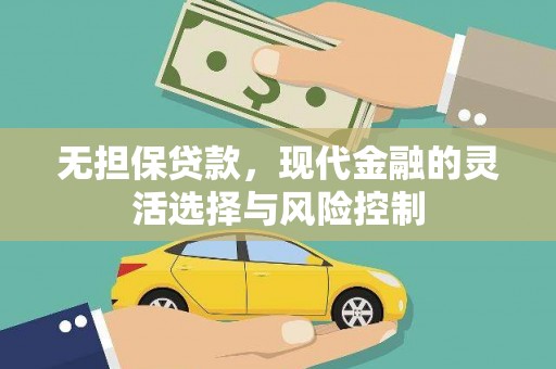 沅陵无担保贷款，现代金融的灵活选择与风险控制