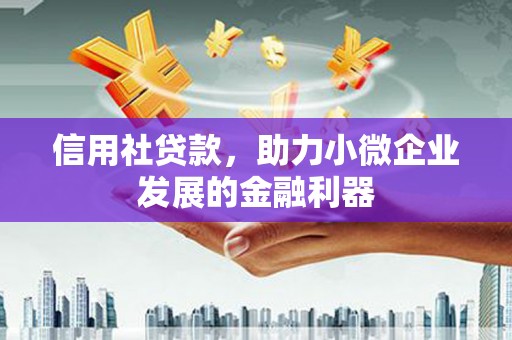 江口信用社贷款，助力小微企业发展的金融利器