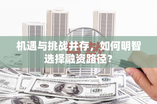 会同机遇与挑战并存，如何明智选择融资路径？